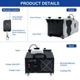 thumbnail image 4 of TCFUNDY 1500W Low Lying Fog Machine, Dry-Ice Effect Fogger, Ground Smoke Machine w/ Wired & Wireless Remote Control, ideal for Halloween, Parties, Weddings and Stage Effect, Silver & Black, 4 of 10