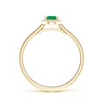thumbnail image 2 of ANGARA Natural Prong-Set Oval Emerald and Diamond Halo Engagement Ring in 14K Yellow Gold for Women (Size-6x4mm) | May Birthstone, Birthday, Anniversary, Jewelry Gift for Women | Natural Emerald Ring, 2 of 7