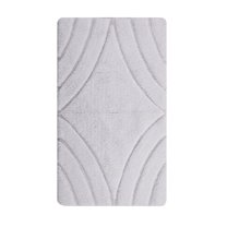 Knightsbridge Diamond 220 GSF Non Skid Back Bath Rug 20 x 30 - White