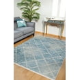 thumbnail image 3 of Vorkuta Blue Geometric Polyester Area Rugs for Living Room Washable Rugs Boho Moroccan Area Rug Soft Geometric Bohemian Carpet Distressed Indoor Rug for Bedroom Dining Room Office Nonslip Rug, 3 of 9