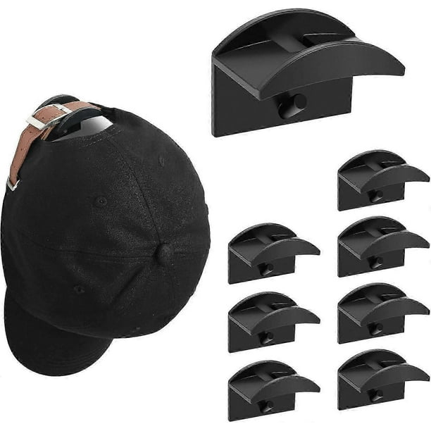 8 Pcs Hat Hooks,cap Holder,adhesive Wall Hooks For Hats,wall Mounted Double Hook Hat Holder,for Hats,scarves,scarves,handbag
