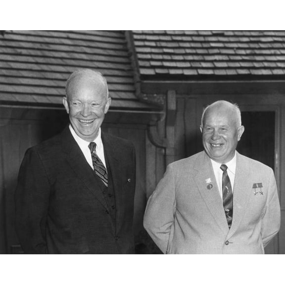 President Dwight Eisenhower And Soviet Premier Nikita Khrushchev History (24 x 18)