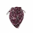 thumbnail image 2 of Unisex Bandana, Snowflake Festive Christmas, Maroon White, by Ambesonne, 2 of 3