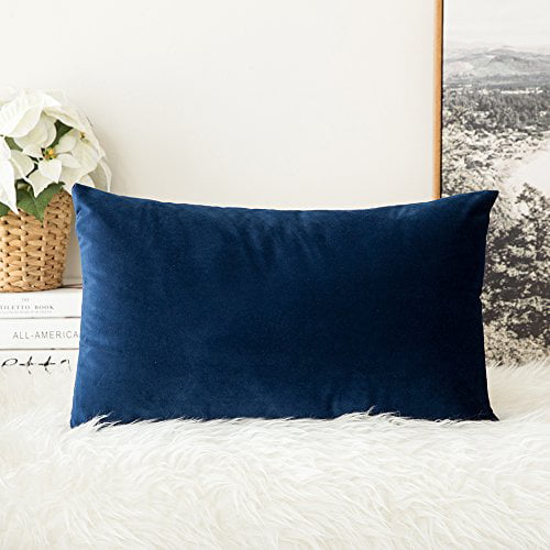 MIULEE Velvet Soft Soild Decorative Square Throw Pillow Covers Cushion Case for Sofa Bedroom Car 18 x 18 Inch 45 x 45 cm 