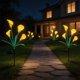 thumbnail image 4 of Artificial Solar Light Ground Stake Fake Flower For Garden Outdoor Faux With LED Lamp Waterproof Yard Decoration For Patio, 4 of 6