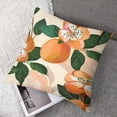thumbnail image 7 of nygtbtfer  Cartoon Orange Throw Pillow Covers Fresh Oranges Pillow Covers for Home Sofa Bed Couch for Kids Boys Girls Cartoon Citrus Fruit Cushion Covers Fruit Style Pillowcases, Set of 2 White, 7 of 7