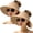 Khaki+khaki, variant on Wide Brim Ponytail Packable Foldable UPF 50+ Floppy Straw Sun Visor Hat for Beach Travel Outdoor, Beige, Women's, 2 Pack