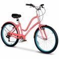 thumbnail image 2 of Hyper Bicycles 26" Commute Women's Comfort Bike, Coral, Recommended for Adult Women, 2 of 9