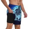 thumbnail image 3 of Goofa Halloween Trick Or Treat Printed Men's Swim Trunks Board Shorts Quick Dry Mens Swimming Trunks with Compression Liner,Breathable Fit Hawaii Beach Shorts-, 3 of 9