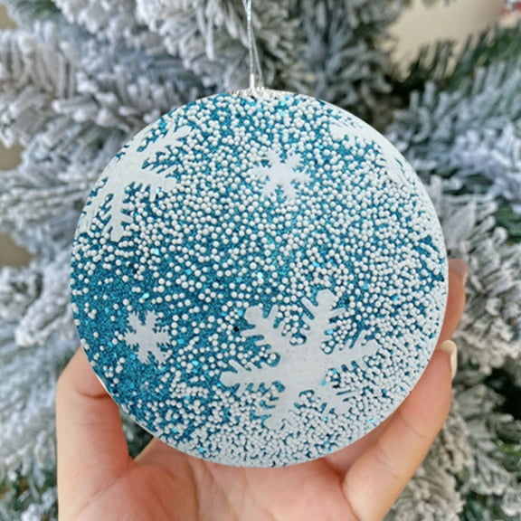TOPRenddon 3.14" Large Christmas Balls - Christmas Tree Decoration Ornaments Shatterproof Hanging Balls for Birthday Halloween Mardi Gras Holiday Wedding Decorations