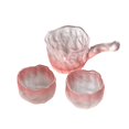 thumbnail image 1 of Taza para servir té Gongfu, taza dispensadora con 2 tazas de té, juego de té con asa lateral, rosa, 1 of 9