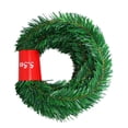 thumbnail image 3 of AMLESO Artificial Rattan Banner Hanging Green PVC Floral Decor Christmas Garland Wreath, 3 of 6
