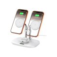 thumbnail image 1 of wonima02 Wireless Charger for iPhone Air/17, 706M, Dual Magnetic Charger for iPhone 16/15/14/13/12 Series, Charging Station for AirPods Pro 3/2, AirPods 4/3rd (White), 1 of 1
