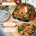 thumbnail image 3 of Beautiful 16" x 12" Roaster with Rack, Black Sesame by Drew Barrymore, 3 of 6