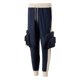 thumbnail image 4 of Puntoco Pantalones elásticos de color sólido con cremallera y múltiples bolsillos para hombre, cintura elástica con cordón para ajustar los pies, 4 of 8