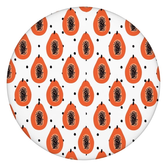 Round Picnic Table Cloth 100% Waterproof & Oil Proof, Elastic Fitted Table Cover for 36"-44" Round Tables, for Dining, Camping, Outdoor