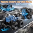 thumbnail image 6 of Remote Control Monster Truck for Kids, 2.4GHz RC Car with 360° Stunts, Spray Mist, LED Lights & Sounds, All Terrain Off-Road Vehicle, Birthday Gift for Boys & Girls Ages 3+（blue）, 6 of 6