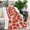 Red, variant on Red Strawberry Plants Fruit Dot Blanket,Comfortable Soft Flannel Throw Blanket,All Season,Warm Lightweight Blankets for Sofa Bed Couch Living Room Chair,30"x40"