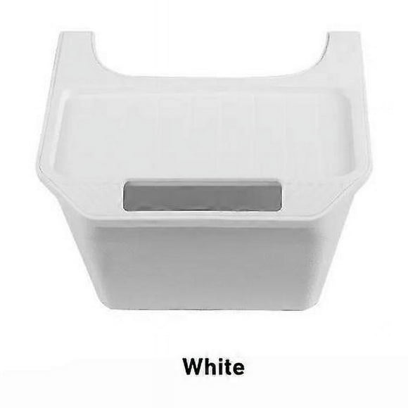 For Tesla Model Y 2021 2022 Rear Center Console Storage Box TPE Organizer Box with Cover Trash Can Under Seat Car Accessories