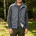 thumbnail image 2 of WRKEKC Softshell Vest for Men Stand Collar Zip-Up Multi Pocket Windproof Sleeveless Outerwear for Hiking and Daily Outfits, 2 of 9