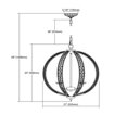 thumbnail image 5 of Lustre Élisabéthain 5 Lumières en Bronze Foncé, 5 of 5