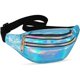 thumbnail image 1 of Rawiri Riñonera Mujer, Riñonera Metálica Resistente al Agua, 3 Compartimentos, Bandolera para Niña, Bolso, Funda para Móvil, Bolsa para Viajes y Senderismo, 1 of 4