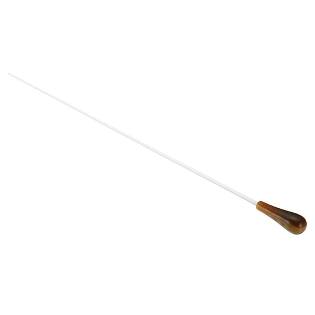 Unique Bargains Baguette de Chef d'Orchestre 38 Cm/15 Pieds, Baguette d'Orchestre Poignée en Résine Jaune