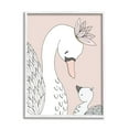 thumbnail image 4 of Stupell Industries Mother & Baby Swan Flower Crowns Princess Animals Graphic Art White Framed Art Print Wall Art, Design by Sweet Melody Designs, 4 of 5