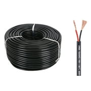 NorthPada 32.8 Foot 18 / 2 Core 2 Conductor Copper Electronic Electrical Landscape Wire Stranded PVC Waterproof Insulated Cable 5V 9V 12V 24V 120V 240V Two Cord for LED Lamp Automotive Outdoor