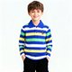 thumbnail image 1 of Blusa y camisa de manga larga con cuello vuelto para niños, blusa deportiva recreativa con estampado de rayas de verano para niños, blusa de manga larga con cuello vuelto para niños, parte superior de, 1 of 6