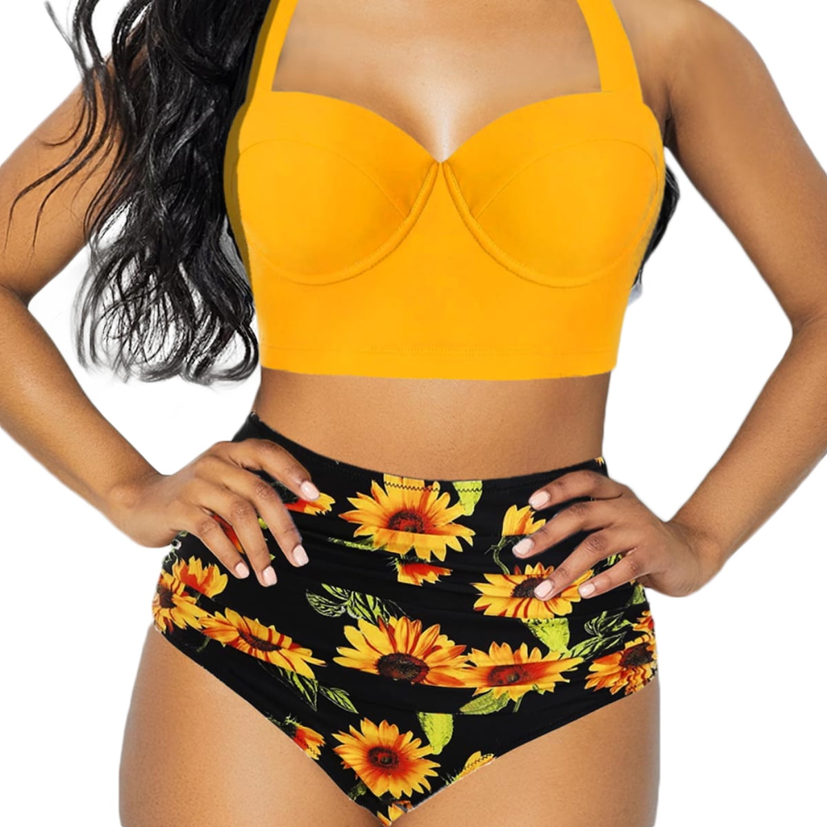 walmart yellow bathing suit