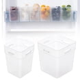 thumbnail image 2 of Refrigerator Organizer Bins,Mini Fridge Organizer,Transparent Classification Storage Box,Fridge Side Door Storage Containers,Plastic Pack Of 2, 2 of 7