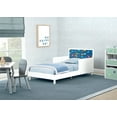 thumbnail image 4 of Delta Children Dreamer Toddler Bed (Choose from Dinosaur or Rainbow Headboard Stickers), Bianca White, 4 of 16