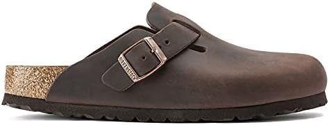 Birkenstock Unisex Boston Soft Footbed Clog Slip On Mule Sandal, Habana Oiled Leather, 36, 5-5.5 Women/3-3.5 Men