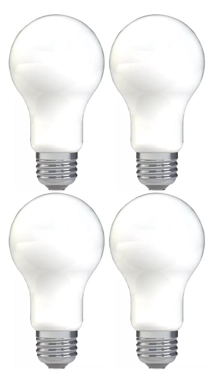 (4 bulbs) GE refresh LED A21 1600 lumens, 100 watt equivalent using only 13.5 watts, bright energetic daylight