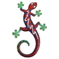 thumbnail image 1 of Shisuyan Red Metal Gecko Wall Craft 1Pcs 11In X 6.9In, 1 of 9