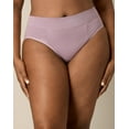 thumbnail image 4 of Playtex Tummy Smoothing High-Cut Brief Underwear Pack, 3-Pack (Plus Sizes) Vint Mauve/Black/Heirloom White Dot 4XL Women's, 4 of 5