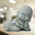 thumbnail image 4 of Accessoires de Statue de Bouddha Adorable Sculptures en Résine Livre de Lecture pour Bébé, 4 of 8