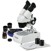 AmScope 20X-40X-80X Two Light Binocular Stereo Microscope with USB Imager Camera New