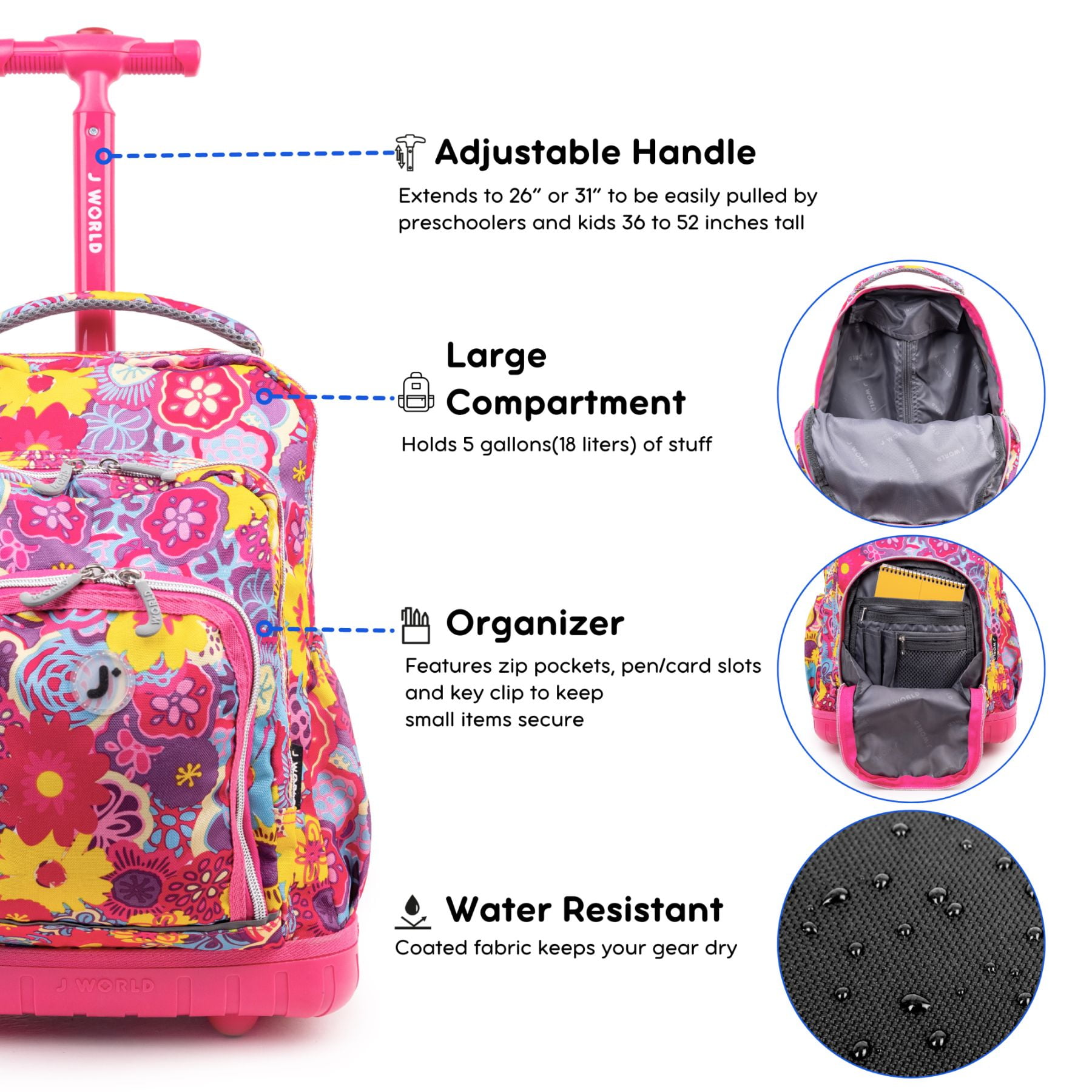 Pzuqiu Elephant Backpack Lunch Bag Combo for School Kids Girls