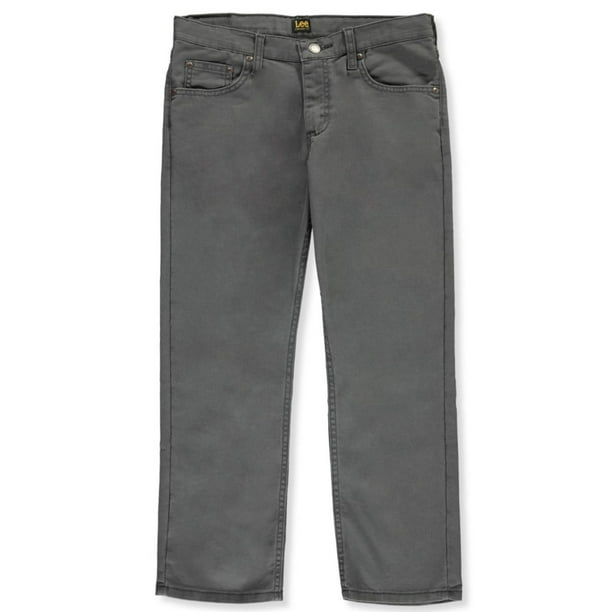 Lee Lee Boys' Husky Size Graphite Straight Fit Twill Jeans (Big Boys