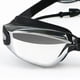 thumbnail image 5 of Gafas de natación antivaho, impermeables, transparentes, de visión amplia, con tapones para los oídos de silicona suave para hombres y mujeres, color negro, 5 of 10