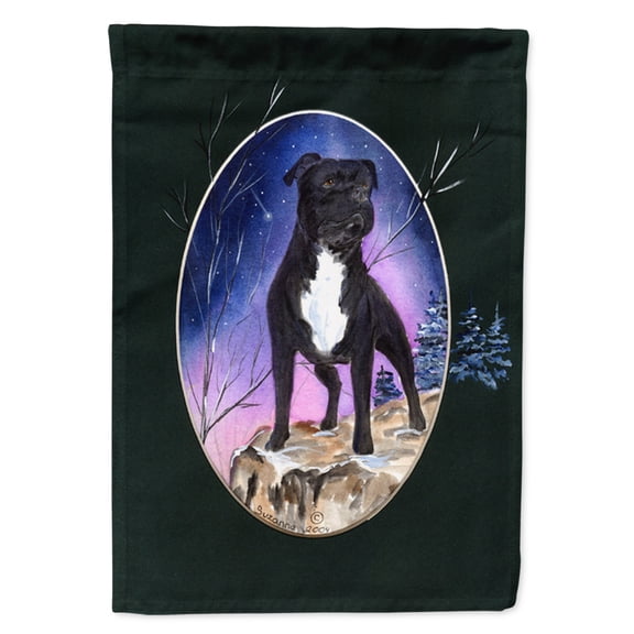 Caroline's Treasures SS8072-FLAG-PARENT Staffie Flag, , multicolor