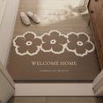 thumbnail image 6 of Indoor Doormat,16x24In,Super Absorbs Mud Mat,Washable Non-Slip Rubber Backing Clean Door Mat for Doorways Inside Dirt Trapper Mats Shoes Scraper, 6 of 7