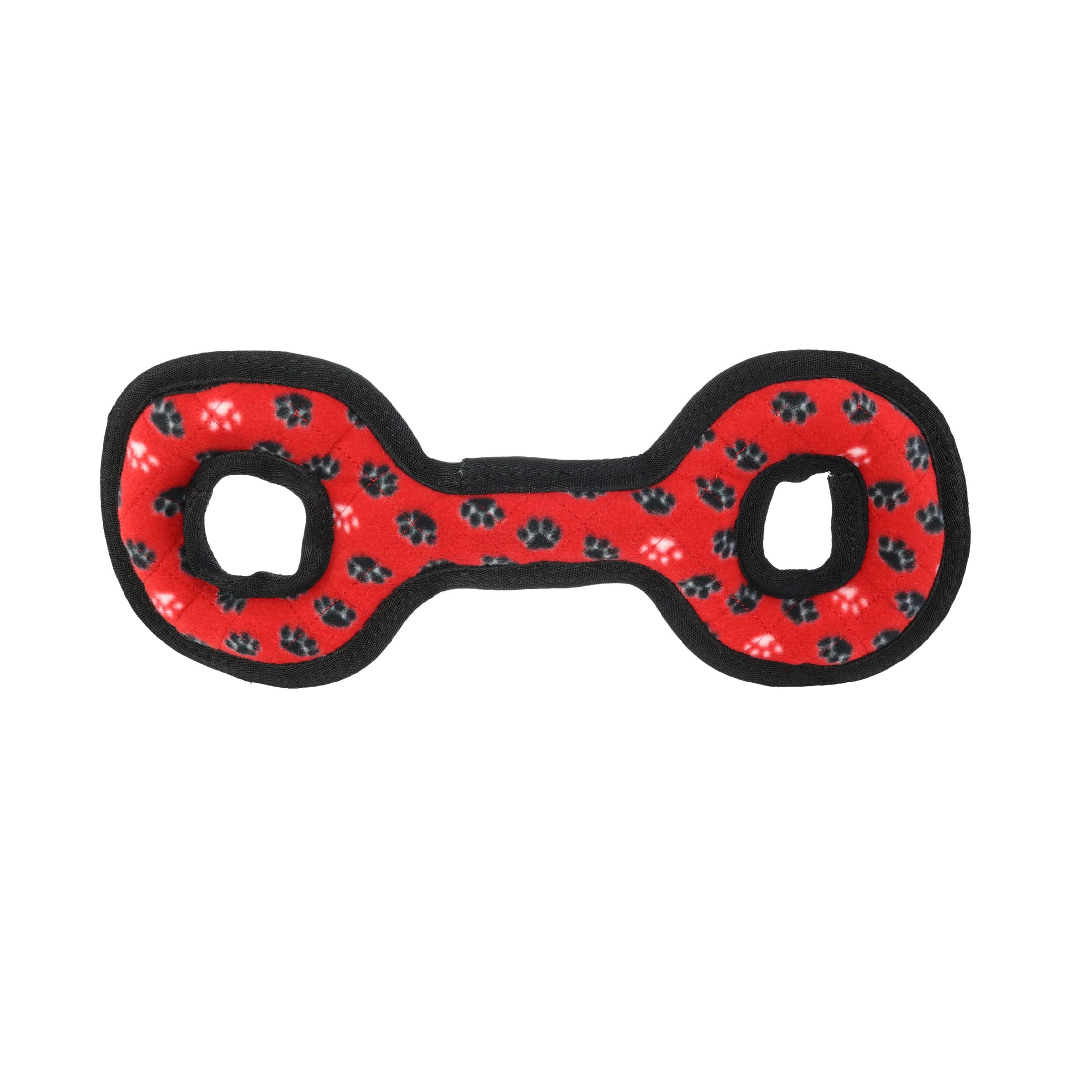 TUFFY® Medium Tug-O-War Red Paw, Durable Plush Squeaky Dog Toy