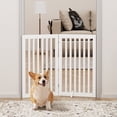 thumbnail image 3 of Unipaws Freestanding Pet Gate 36 inches High 2 Panels, White, 3 of 7