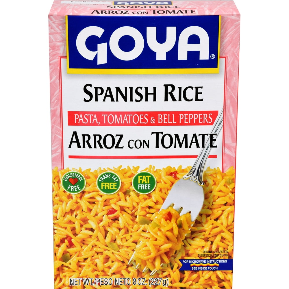 Goya Spanish Rice Pasta, Tomatoes & Bell Peppers. 8 Oz