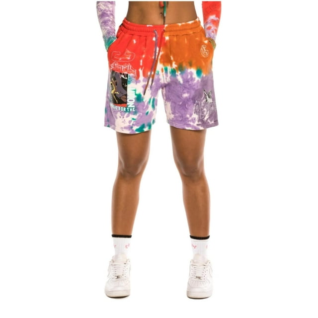 Bermuda Grimey "Liveution Magic 4 Resistance" Tie Dye Unisex violeta M Grimey GSS143-TDE