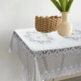 thumbnail image 7 of Msgweeeg Table Covers Table Cloths With Fringe Decorative Cover Sofa Cover For Tables 55x55 Inch Washable Table Cover Sqaure Table Cloth For Wedding Party Machines Washable, 7 of 7