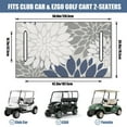 thumbnail image 3 of 51" x 31" Universal Golf Cart Bench Seat Towel, Soft Microfiber Cover for EZGO RXV, Club Car, Yamaha Drive, Icon Standard Seats, 3 of 8